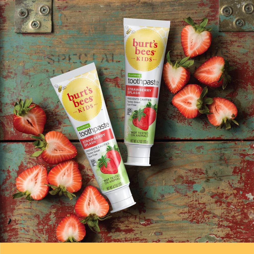 Toothpaste, Natural Flavor, with Fluoride, Strawberry Splash