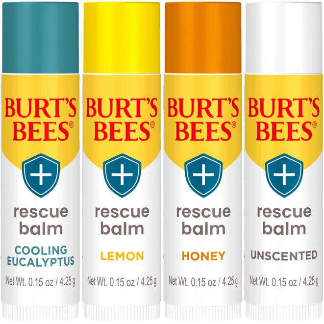 Burt's Bees Lip Balm Rescue 4 Pack